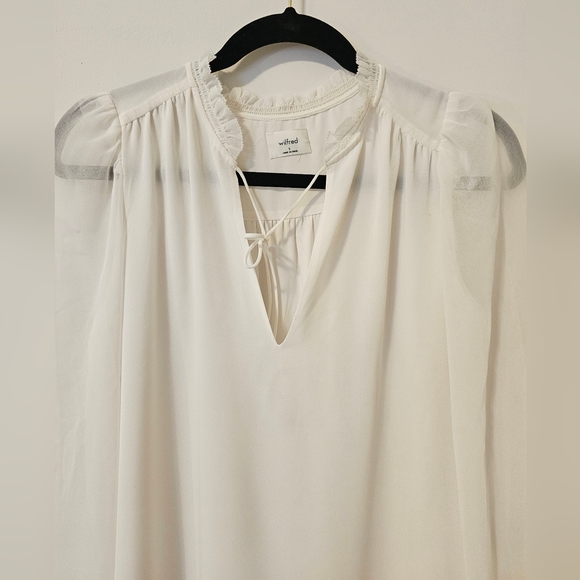 ARITZIA | Wilfred Midi Dress. Cream color. Sz S. - Picture 4 of 15